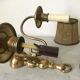 Pair of Dutch brass wall light