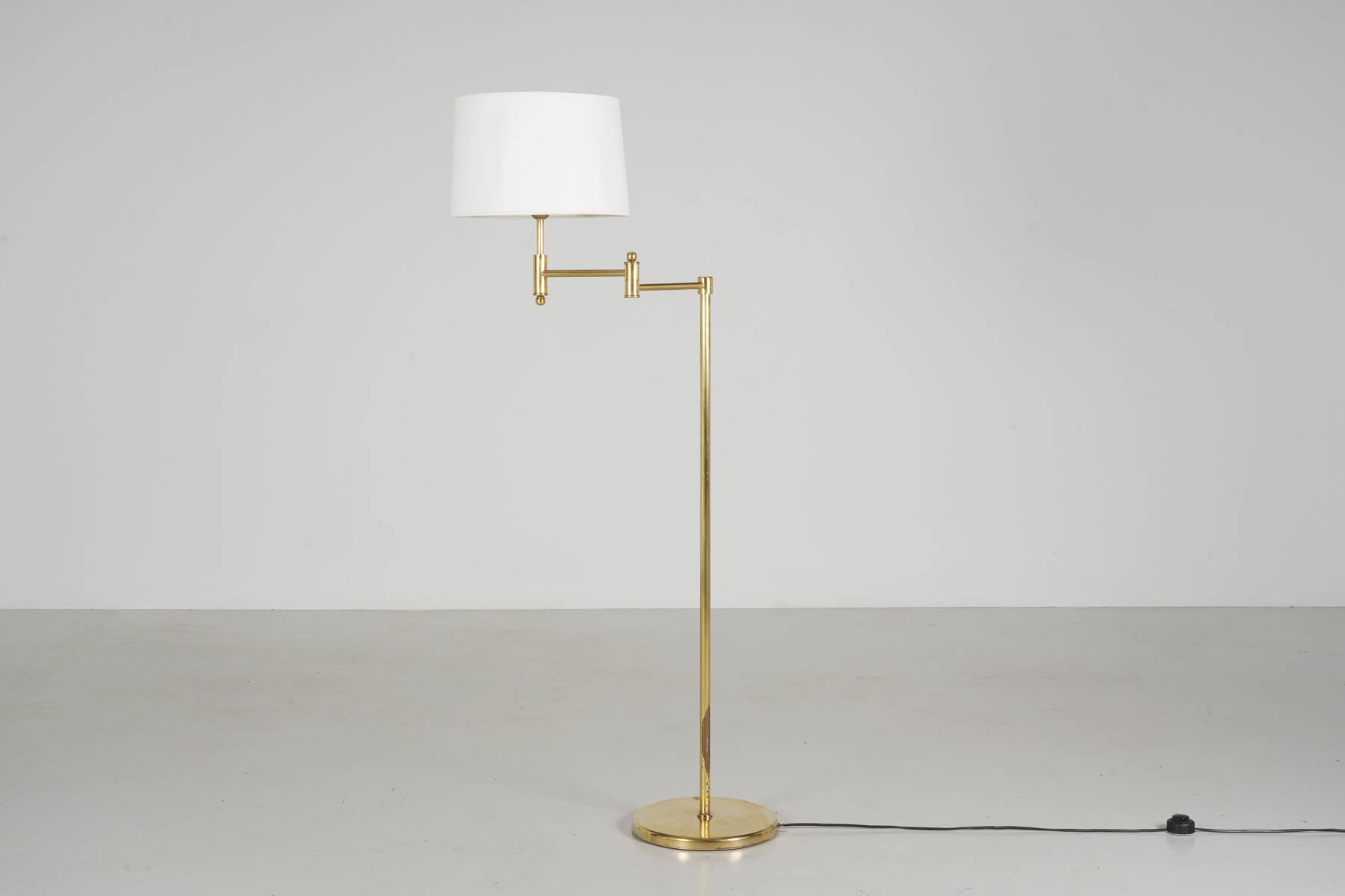 Brass reading lamp circa 1980