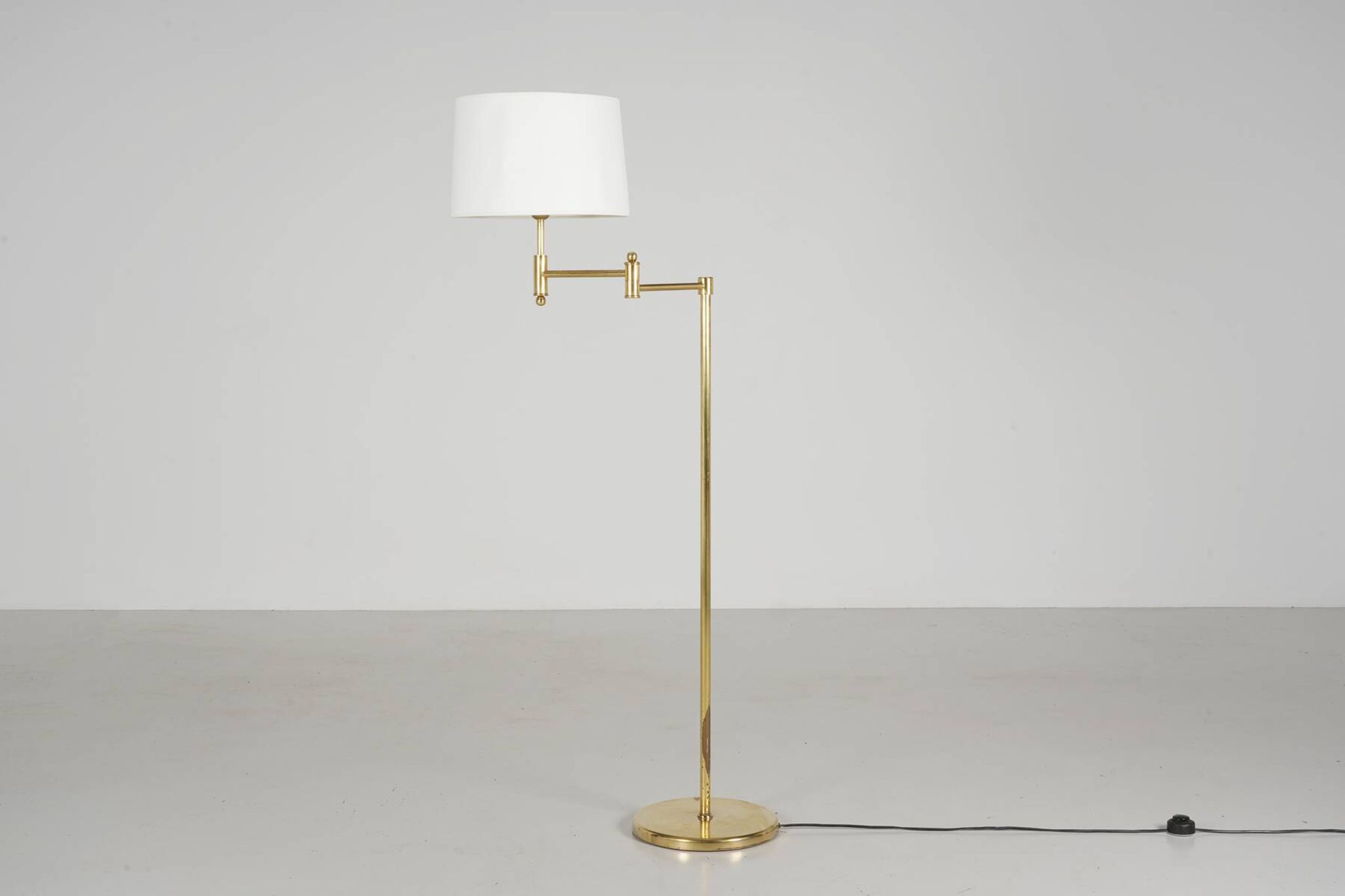 Brass reading lamp circa 1980