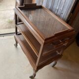Mahogany serving trolley
