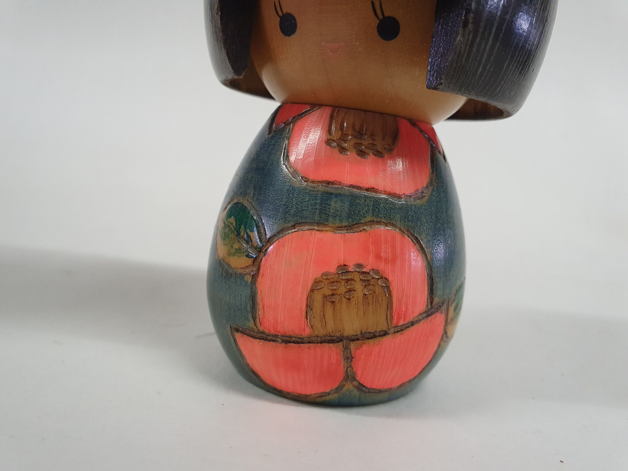 Set of two vintage Kokeshi dolls, Japan 1960's