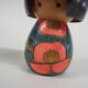 Set of two vintage Kokeshi dolls, Japan 1960's