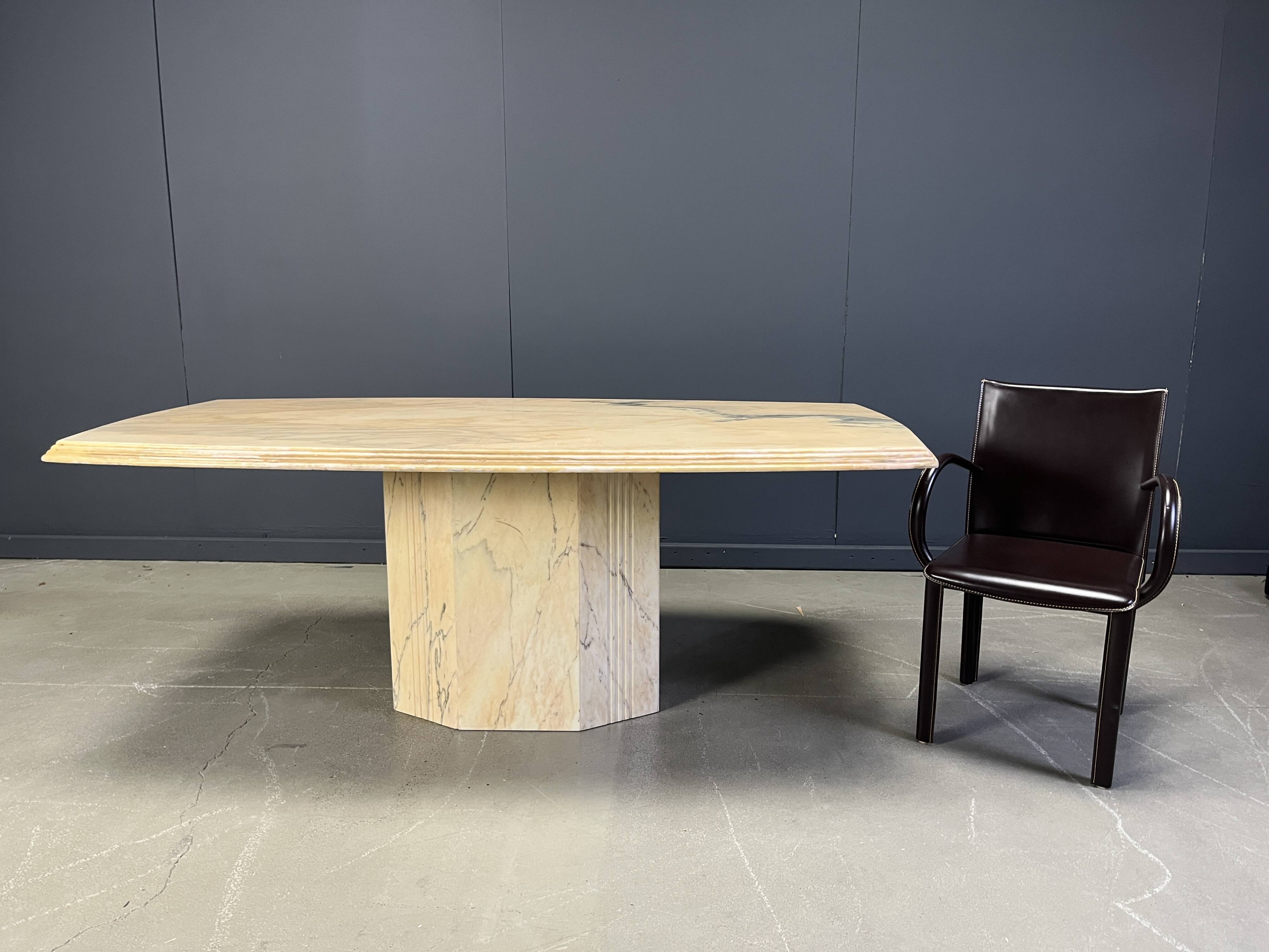 Vintage marble dining table, 1970s