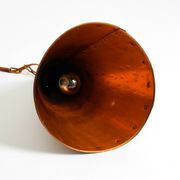1960s cone pendant lamp in copper by th. valentiner copenhagen denmark
