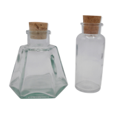 Pair of glass jars