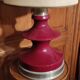 Ceramic and aluminum table lamp / design 20 th century
