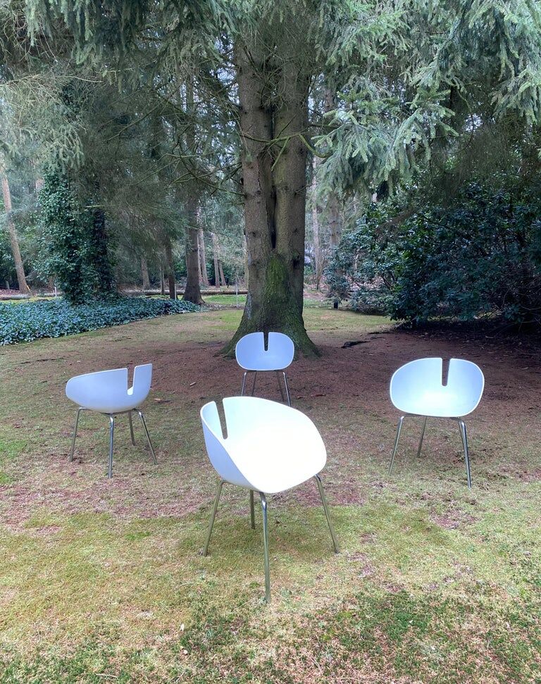 White Fjord Moroso Chairs by Patricia Urquiola, 2002, Set of 4