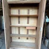 Natural wood walnut cabinet
