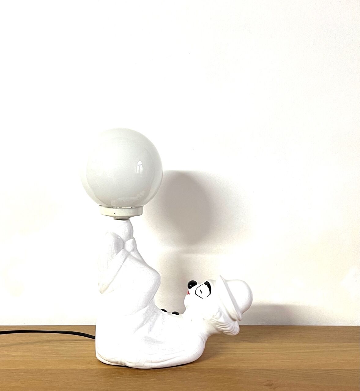 Clown lamp - ceramic - vintage - 70s