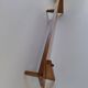 Midcentury Czechoslovak Wooden Wall Shelf, 1960s