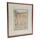 Frame with watercolour