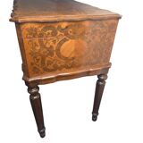 Marquetry silverware cabinet