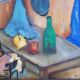 Peinture Jean Ray huile sur toile 1969
