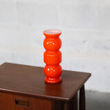 Vintage orange bubble vase 70s