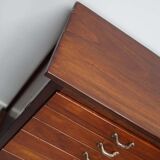 British Mahogany Apothecary Cabinet or Bank of Drawers, 1930s