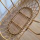 Rattan bassinet with support