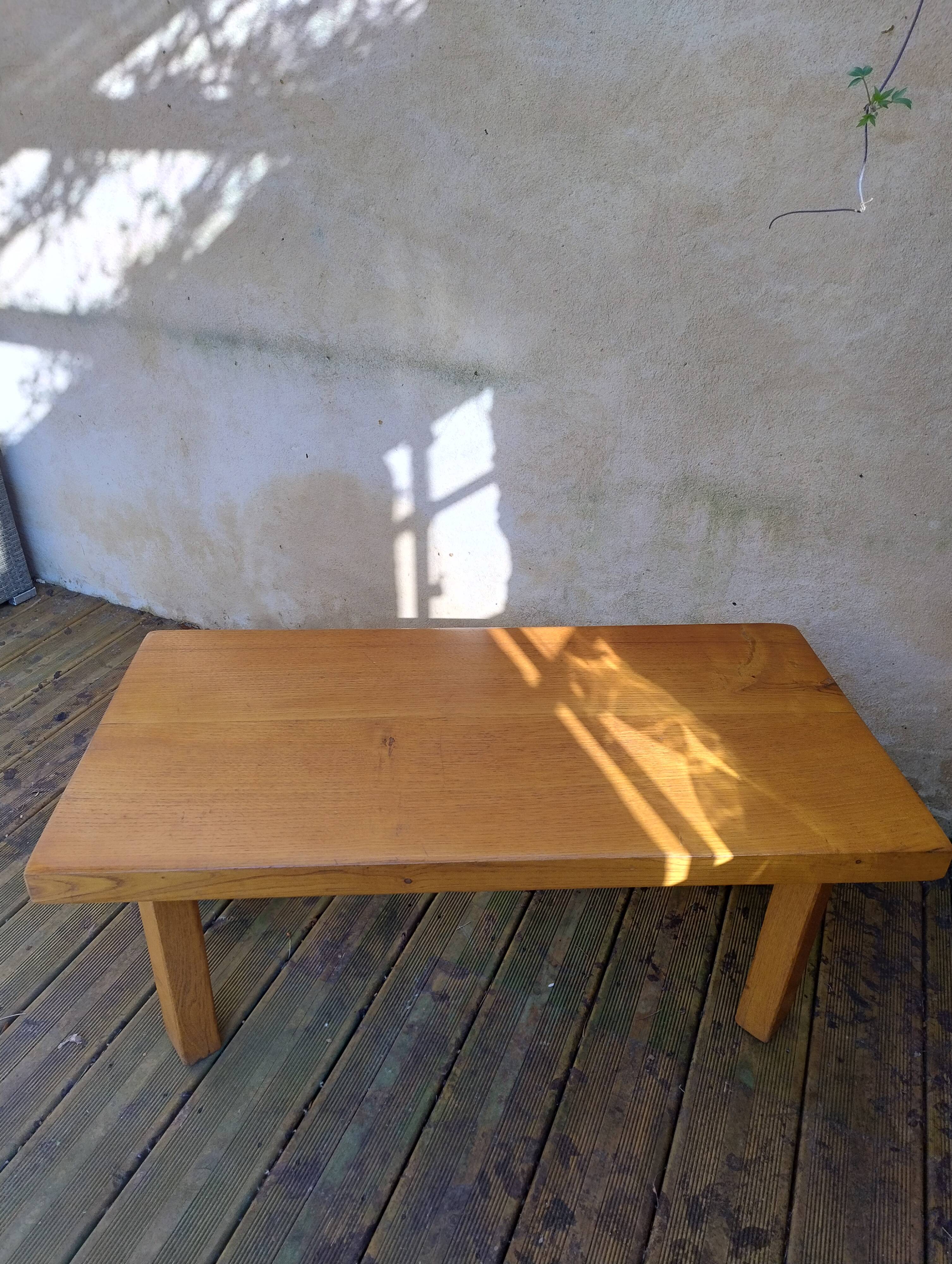 Vintage solid wood coffee table