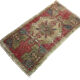 Vintage turkish pastel mini rug 93 x 52 cm
