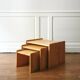 3 tables gigognes en pin