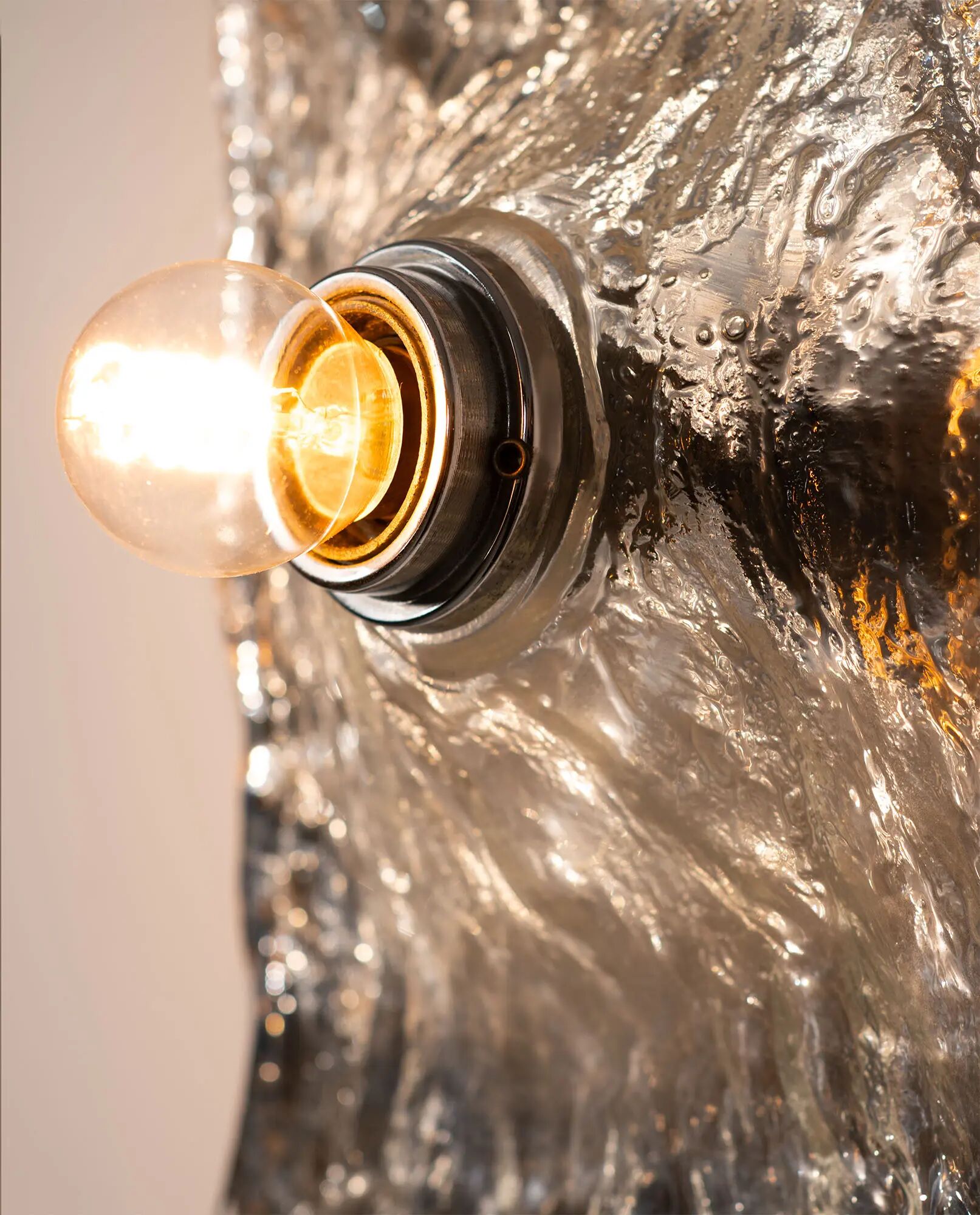 Applique en verre de Murano, années 1970