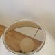 Vintage Brass Table Lamp with Fabric Shade, Mid-Century Bedside Light