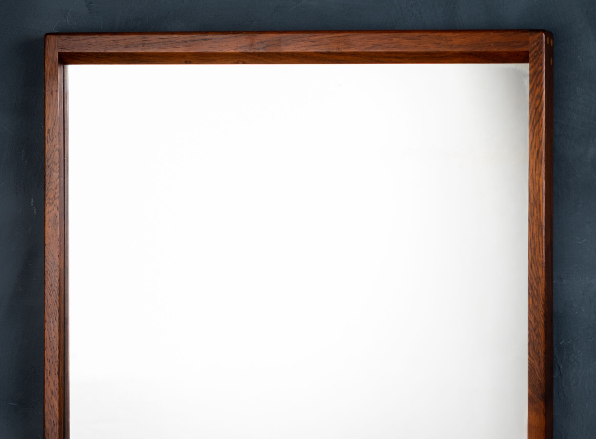 Danish Mirror with Rosewood Frame by Aksel Kjersgaard, 1960