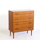 Teak chest of drawers with four drawers