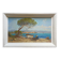 Tableau HSP "Mediterranean Sea" boat and fisherman signed Dorges