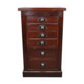 Apothecary furniture in mahogany Netherlands 1930s