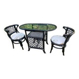 Rattan and bamboo garden furniture from the 70s