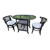 Rattan and bamboo garden furniture from the 70s
