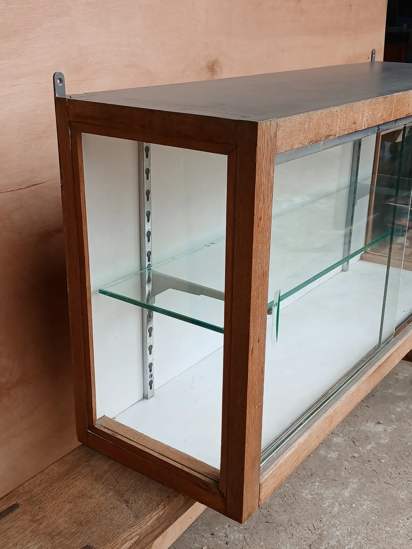 1950s wall display cabinet