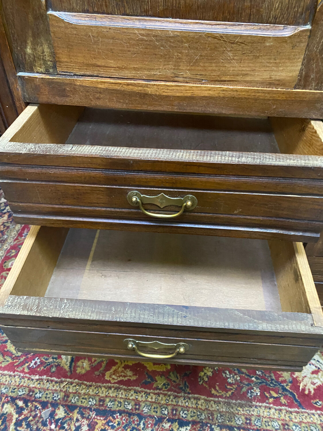 Parisian wardrobe and 3 drawers, 50's