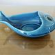 Empty pocket, blue cracked Charolles ceramic, 1960s