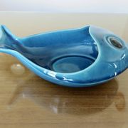 Empty pocket, blue cracked Charolles ceramic, 1960s