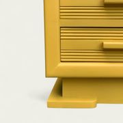 Ochre yellow Art Deco chest of drawers