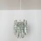 Large Ice Glass Chandelier by J.T. Kalmar