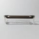 Vintage Art Deco ashtray in glass - crystal glass and metal - timeless design from Italy in the 1930s - glass art, elegant gift idea, table decoration.