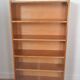 Vintage display cabinet in wood veneer, 1950s-1960s.