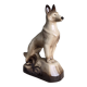 Porcelain shepherd dog, large decorative sculpture.