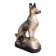 Porcelain shepherd dog, large decorative sculpture.