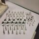 Christofle cutlery set in silver metal 36 pieces with its box
