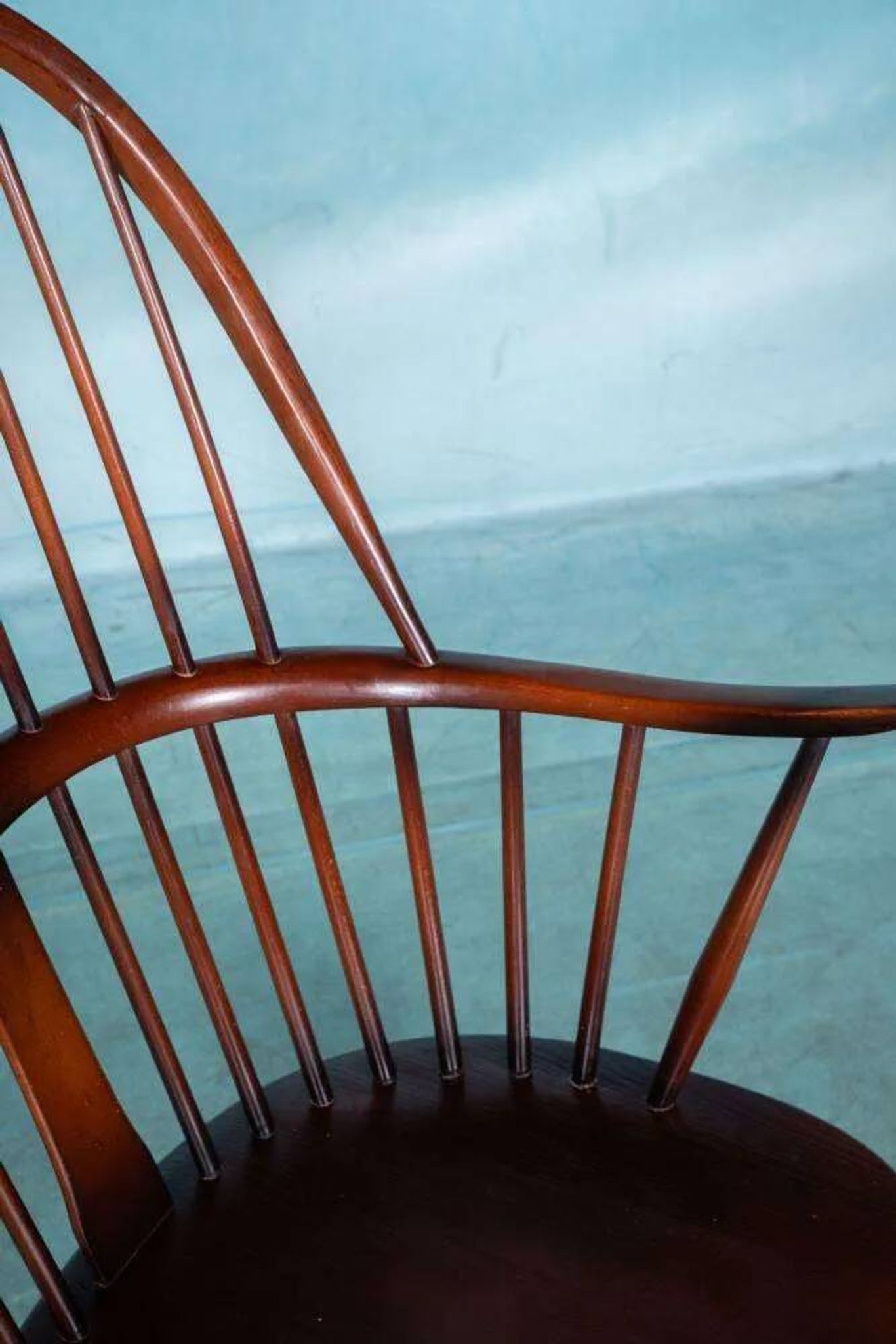 Ercol model 472 fireplace chair from the 1960s in beech.