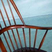 Ercol model 472 fireplace chair from the 1960s in beech.