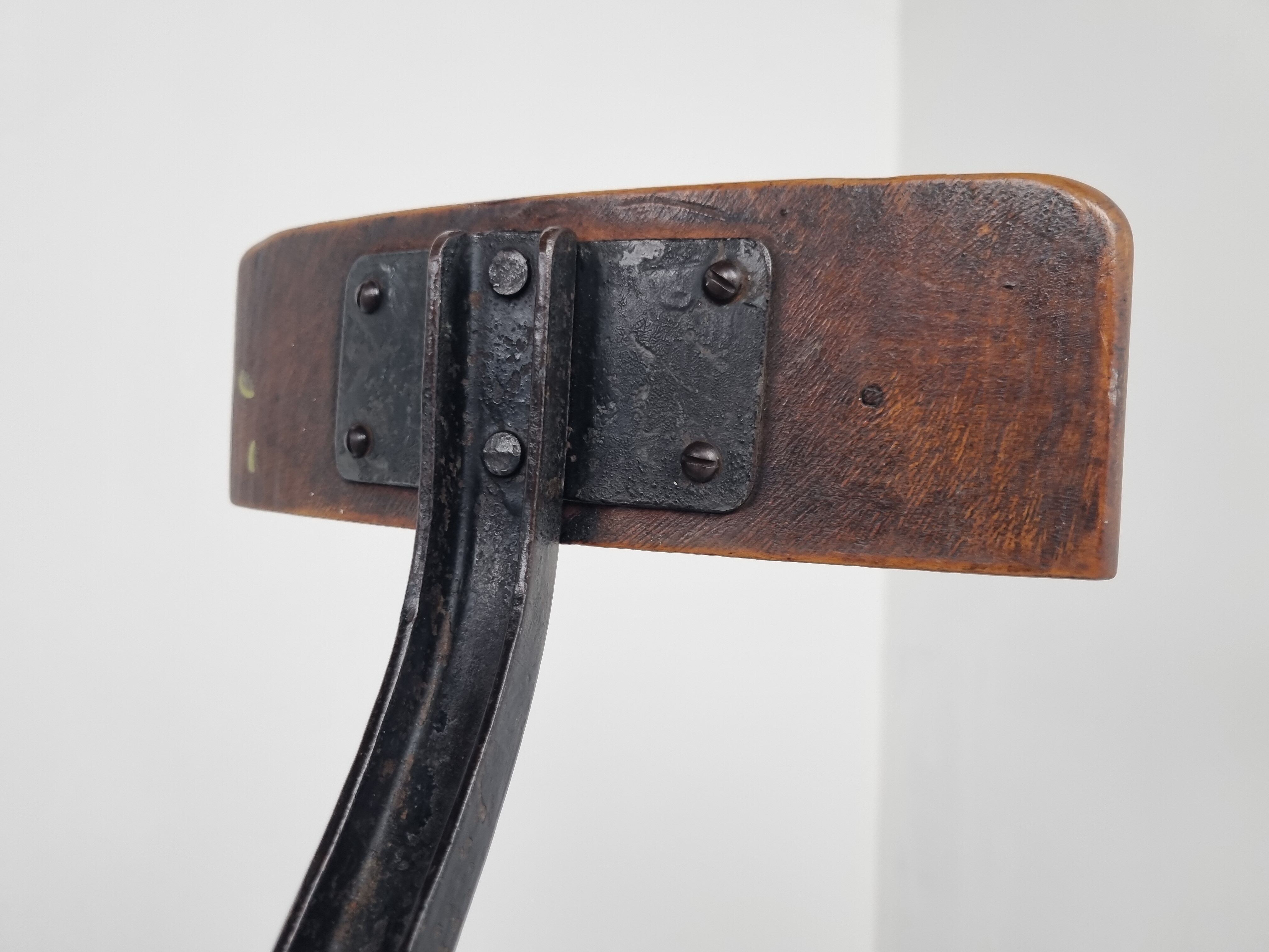 Vintage industrial stool, 1950s