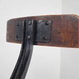 Tabouret industriel vintage, années 1950