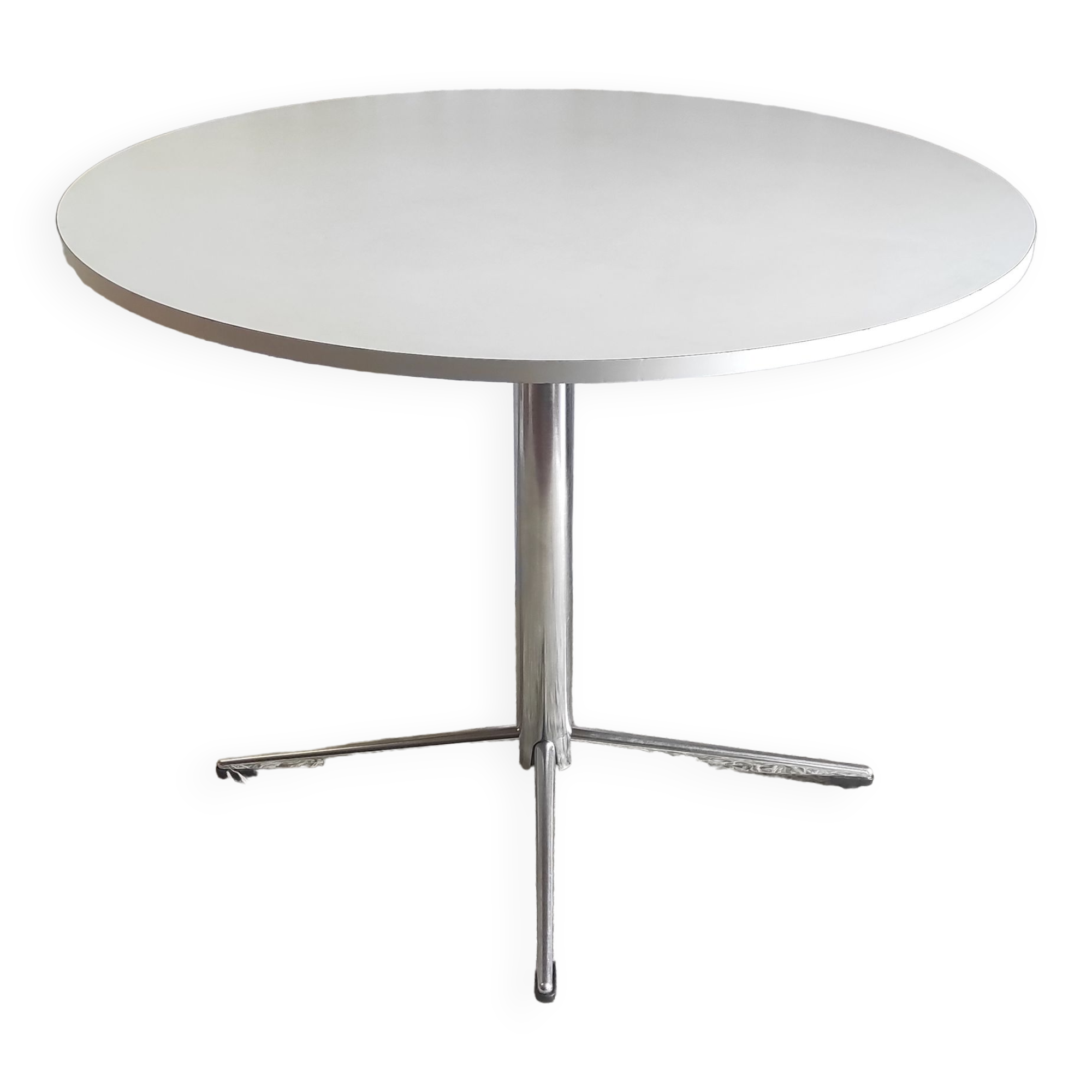 Dining table design chrome metal and formica – 70s