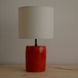 Red ceramic lamp