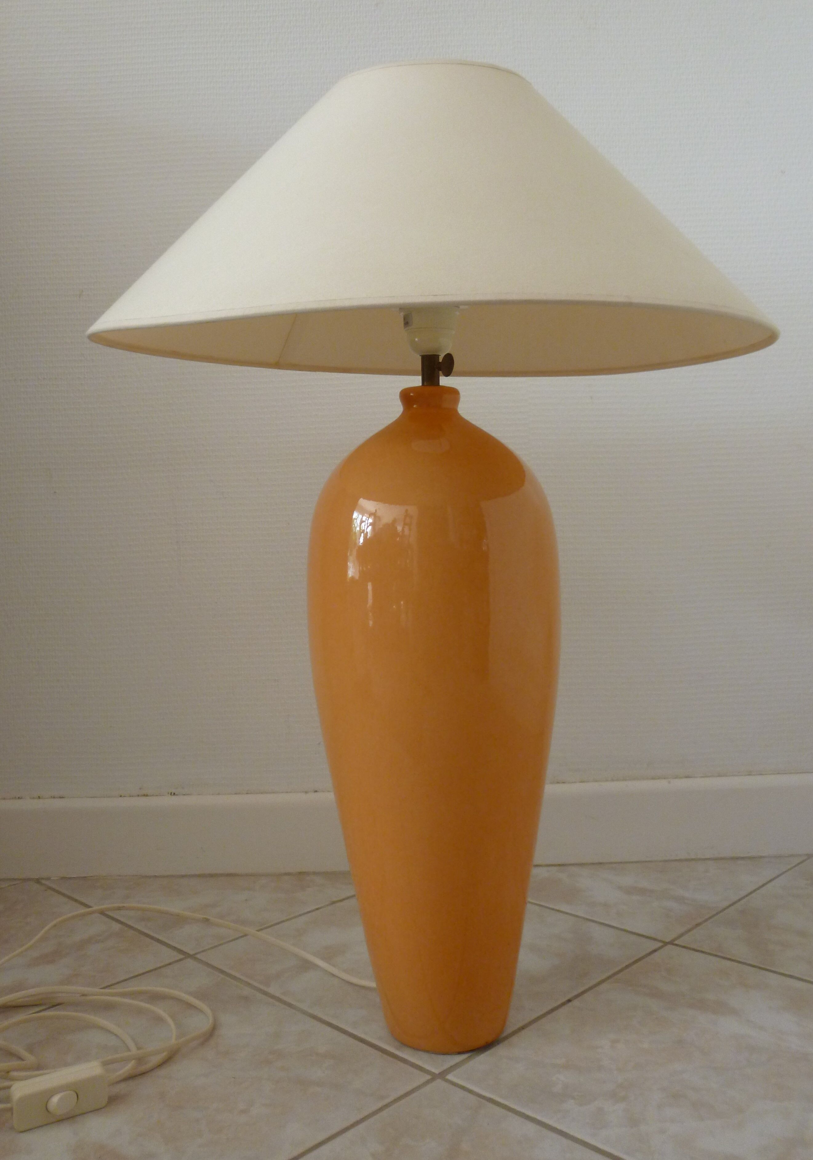 Lamp Kostka cracked ceramic