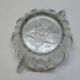 Art deco sugar bowl in molded pressed glass